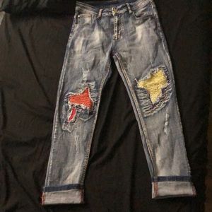Patch jeans